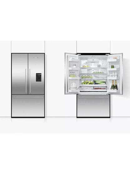 Freestanding French Door Fridge Freezer 20.1 cu ft 35.4in Stainless Steel