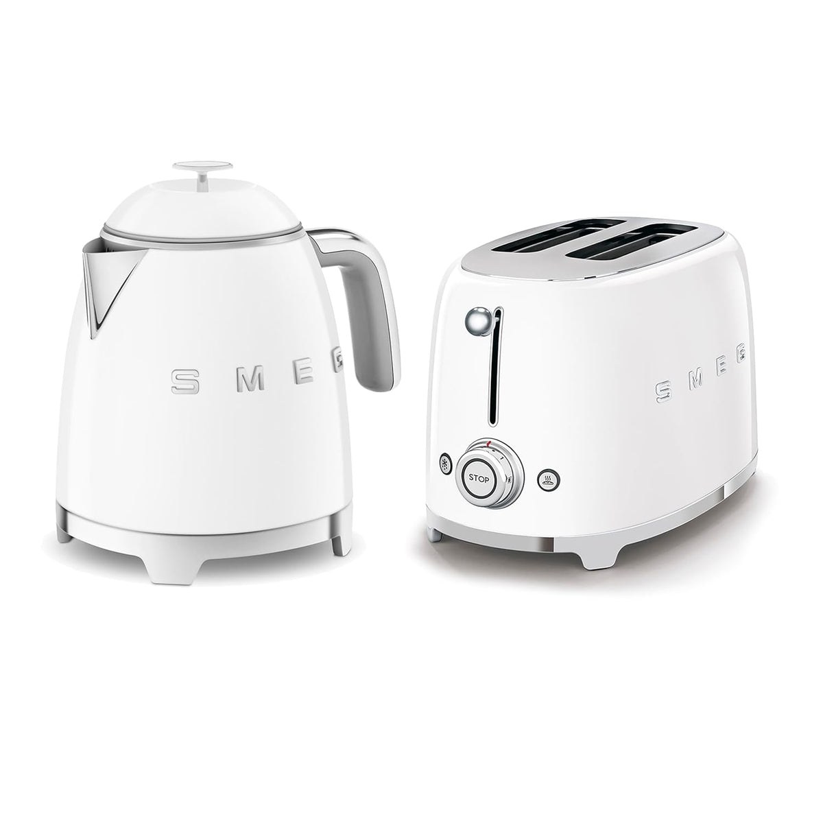 Retro Range Breakfast Set 0.8 Qt Mini Kettle 2-Slice Toaster Pastel Green