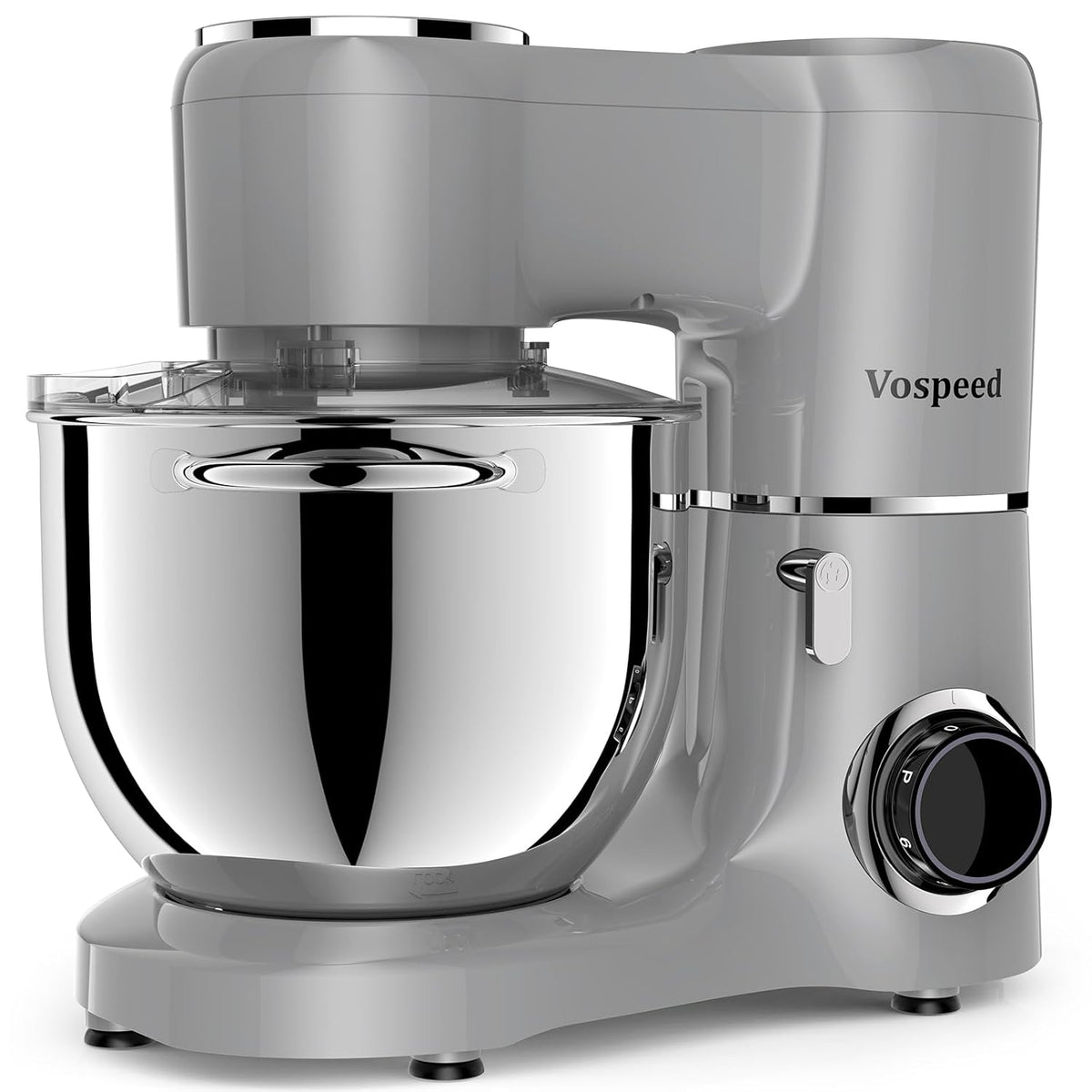 Stand Mixer 8.5 Qt 6 Speeds Tilt-Head Stainless Steel Bowl Black