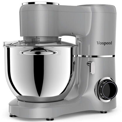 Stand Mixer 8.5 Qt 6 Speeds Tilt-Head Stainless Steel Bowl Black