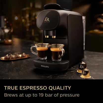 Capsule Coffee Machine Double Shot 19 Bar 1.5 Qt Black