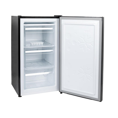 Undercounter Freezer 2.1 cu ft Freestanding With Reversible Door Black