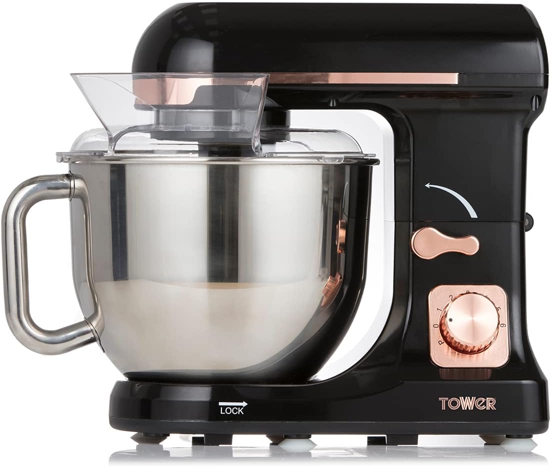 Stand Mixer 5.3 Qt 6 Speeds Pulse Function 1000W Rose Gold