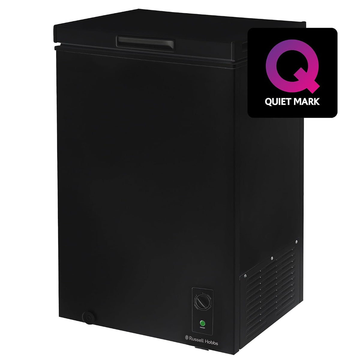 Chest Freezer 3.5 cu ft Freestanding With Adjustable Temperature Black