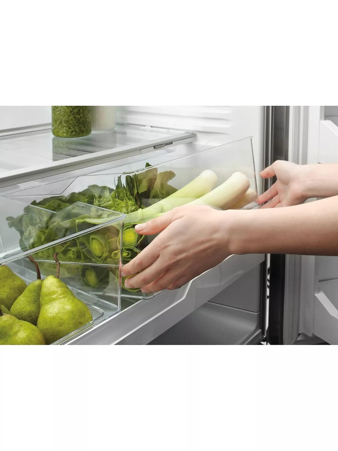 Freestanding French Door Fridge Freezer 20.1 cu ft 35.4in Stainless Steel