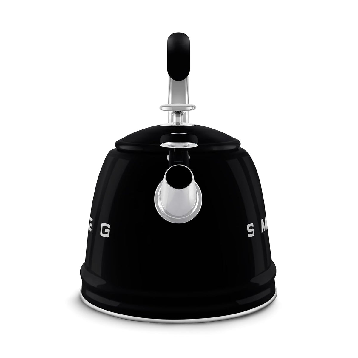 Whistling Kettle 2.4 Qt Stainless Steel Silicone Handle Black