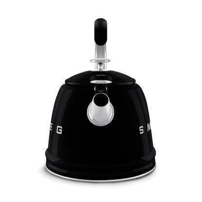 Whistling Kettle 2.4 Qt Stainless Steel Silicone Handle Black