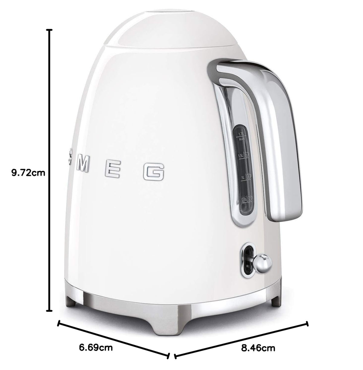 Retro Style Kettle 1.8 Qt 2400W White