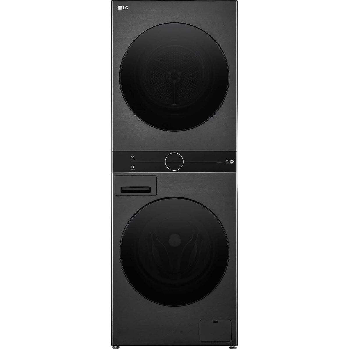 Washer Dryer Combo 26.5lb Wash 22lb Dry 1400Rpm Platinum Black