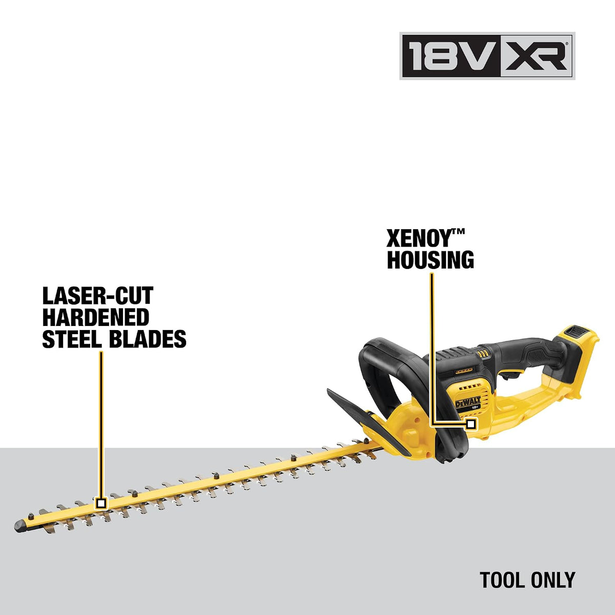 Cordless Hedge Trimmer 21.7in 0.75in Gap 18V Bare Unit