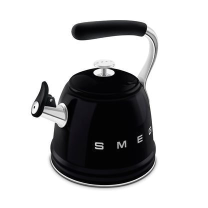 Whistling Kettle 2.4 Qt Stainless Steel Silicone Handle Black