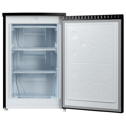 Upright Freezer 3.2 cu ft Reversible Door Adjustable Thermostat Black