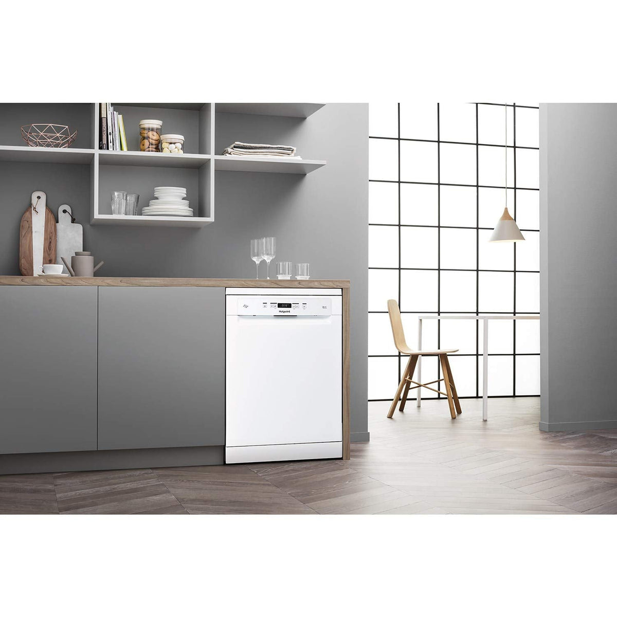 Freestanding Dishwasher 14 Place Settings 23.6in White