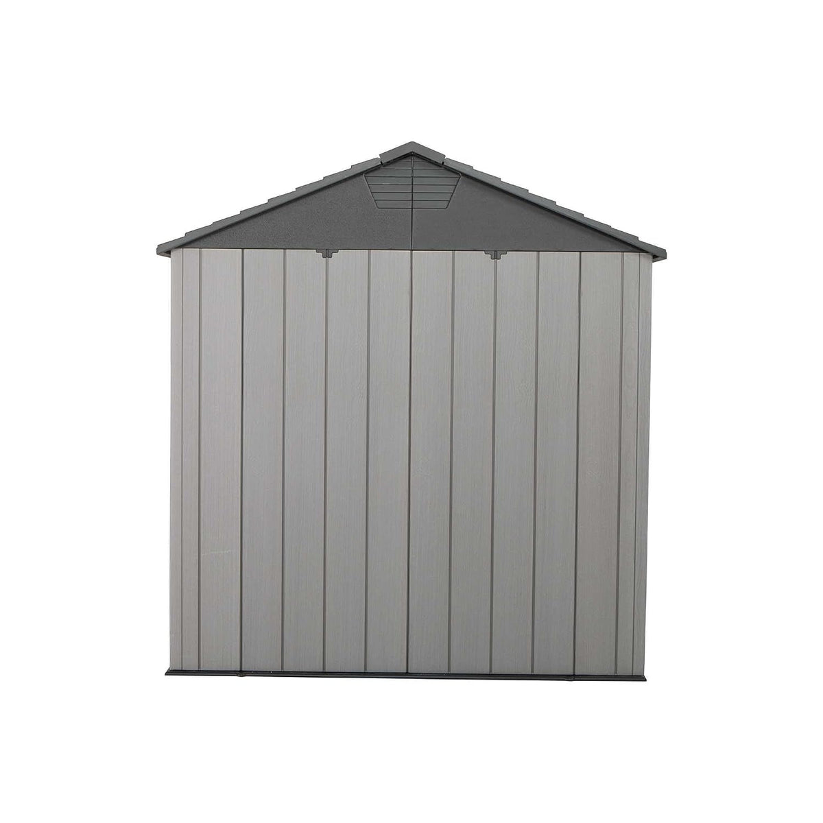 Garden Storage Shed 7 X 9.5 Ft Light Gray HDPE Steel Reinforced
