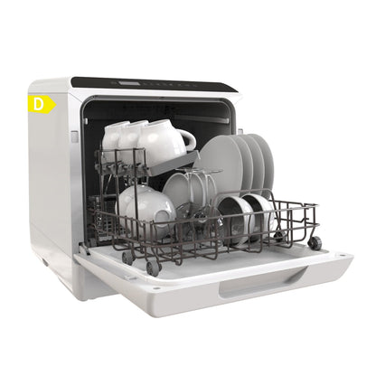 Table Top Dishwasher 5 Place Settings 5.3 Qt Tank 6 Programs White