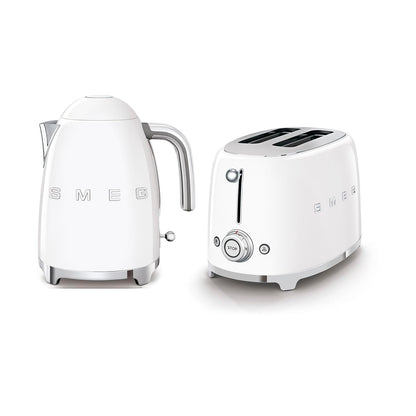 Kettle And Toaster Set 1.8 Qt 3kW 2 Slice 950W White