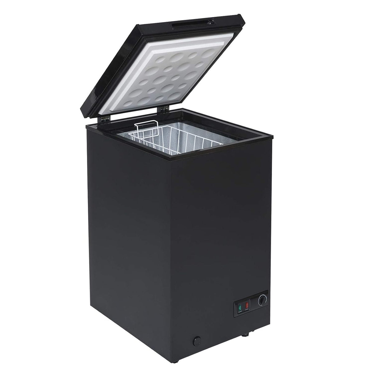Chest Freezer 3.4 cu ft Slimline 18.7in Manual Defrost Black