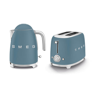 Breakfast Set 1.8 Qt 300W Kettle And 2 Slice Toaster Storm Blue