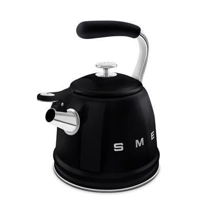 Whistling Kettle 2.4 Qt Stainless Steel Silicone Handle Black