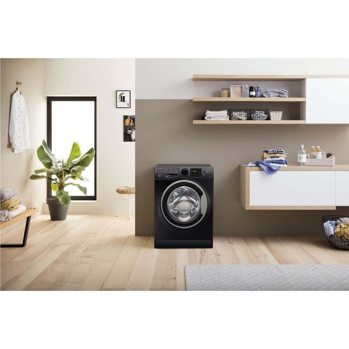 Freestanding Washer Dryer 19.8lb Wash 13.2lb Dry 1400rpm Black