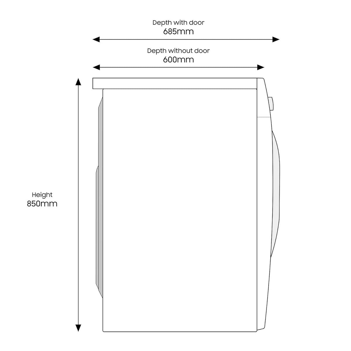 Freestanding Washer Dryer 17.6lb Wash 11lb Dry 1400rpm Graphite