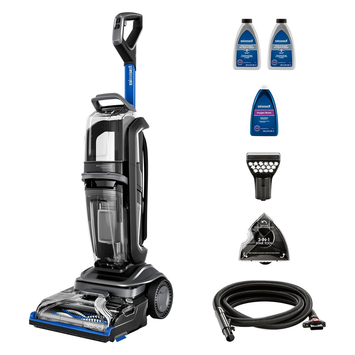 Carpet Cleaner Hydrosteam Technology 4 Qt Quick Dry 30 Mins Titanium Blue
