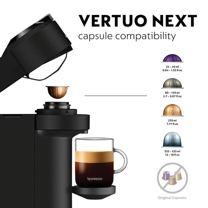 Automatic Pod Coffee Machine With One Touch Brewing 1.2 Qt Matte Black