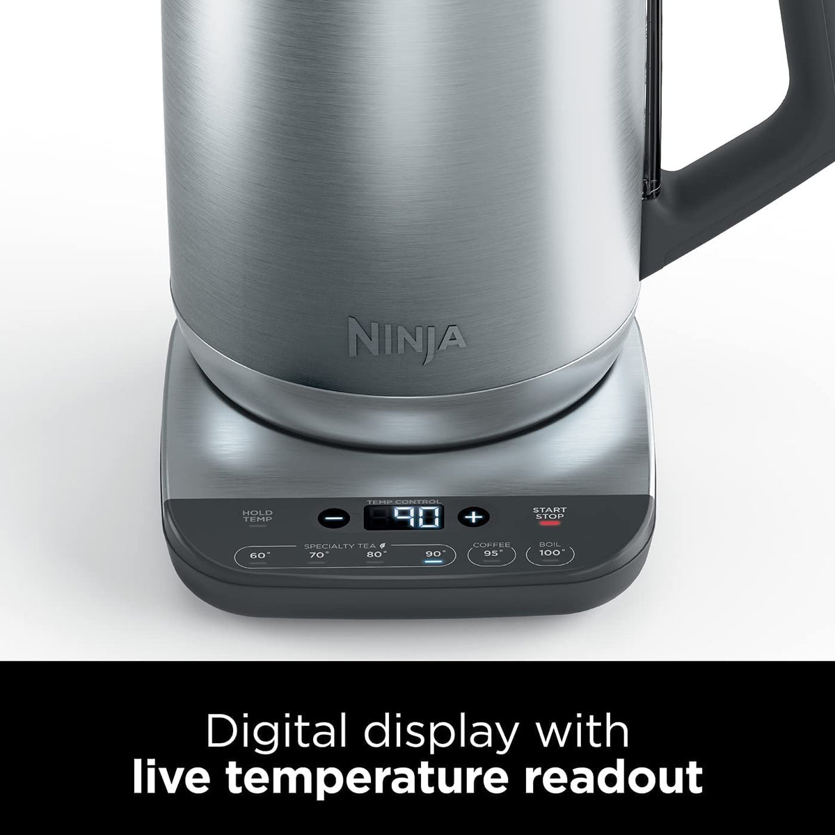 Temperature Control Kettle 1.8 Qt 3000W Rapid Boil Stainless Steel