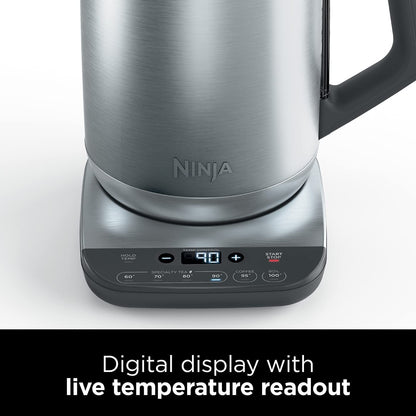 Temperature Control Kettle 1.8 Qt 3000W Rapid Boil Stainless Steel