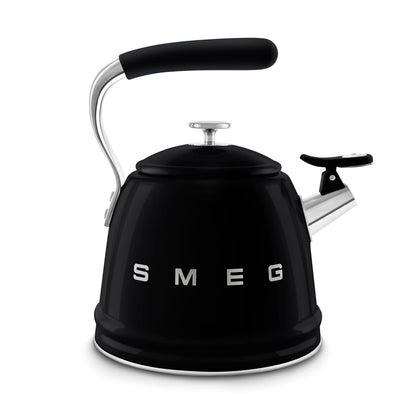 Whistling Kettle 2.4 Qt Stainless Steel Silicone Handle Black