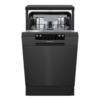 Freestanding Dishwasher 10 Place Settings 23.6in Black