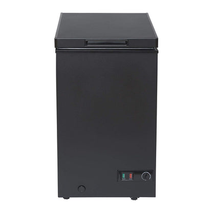 Chest Freezer 3.4 cu ft Slimline 18.7in Manual Defrost Black