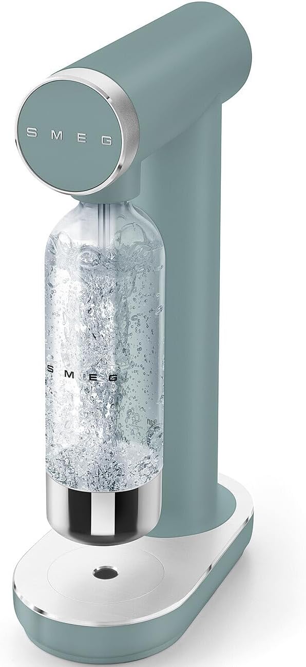 Soda Maker 27.1 fl oz Non-Slip Feet Space Saving Design Emerald Green