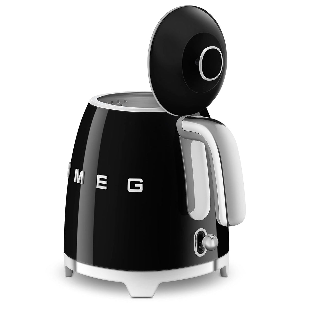 50'S Style Retro Range Breakfast Set 0.8 Qt 1400W Mini Kettle And 4-Slice 2000W Toaster Black