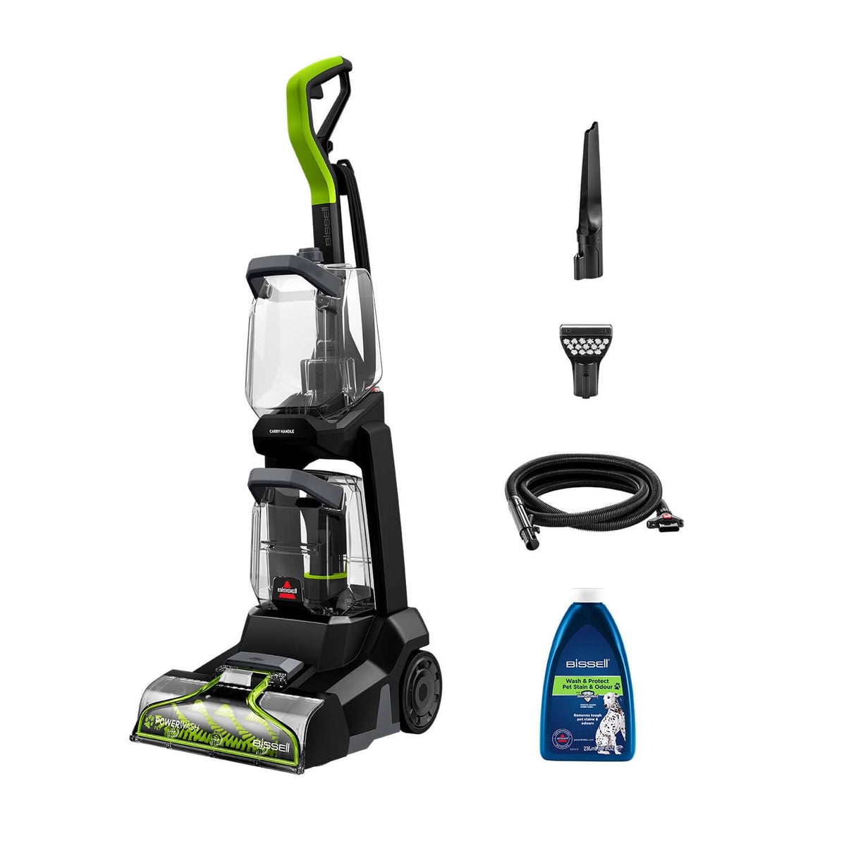 Compact Carpet Cleaner 600W 0.5 Qt Detachable Hose Blue