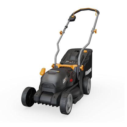 Cordless Lawn Mower 14.6in Cutting Width 6 Height Settings 0.8-2.8 in 40V 4.0Ah Black