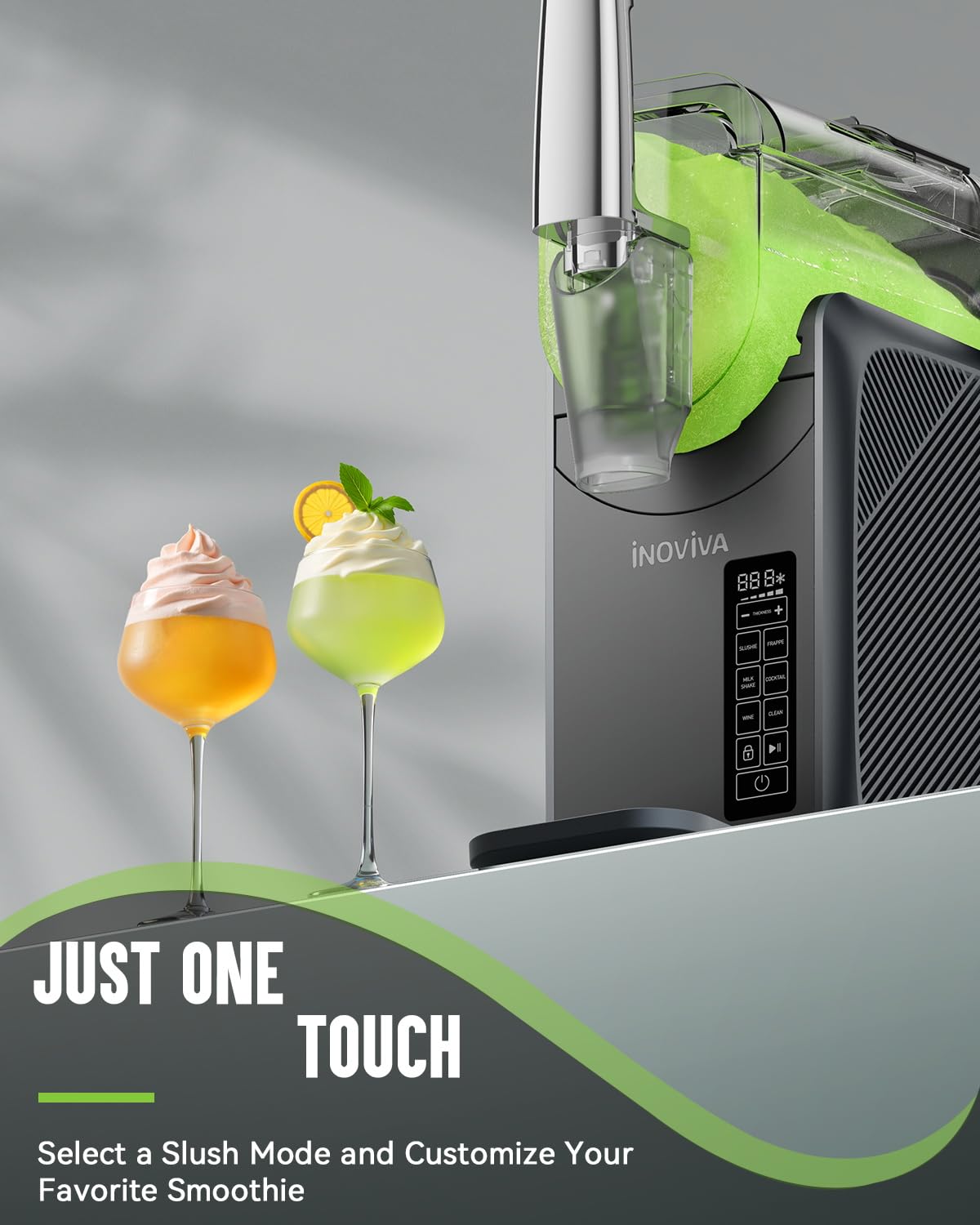 Frozen Drink Maker 2.1 Qt 5 Preset Modes Self-Cleaning White