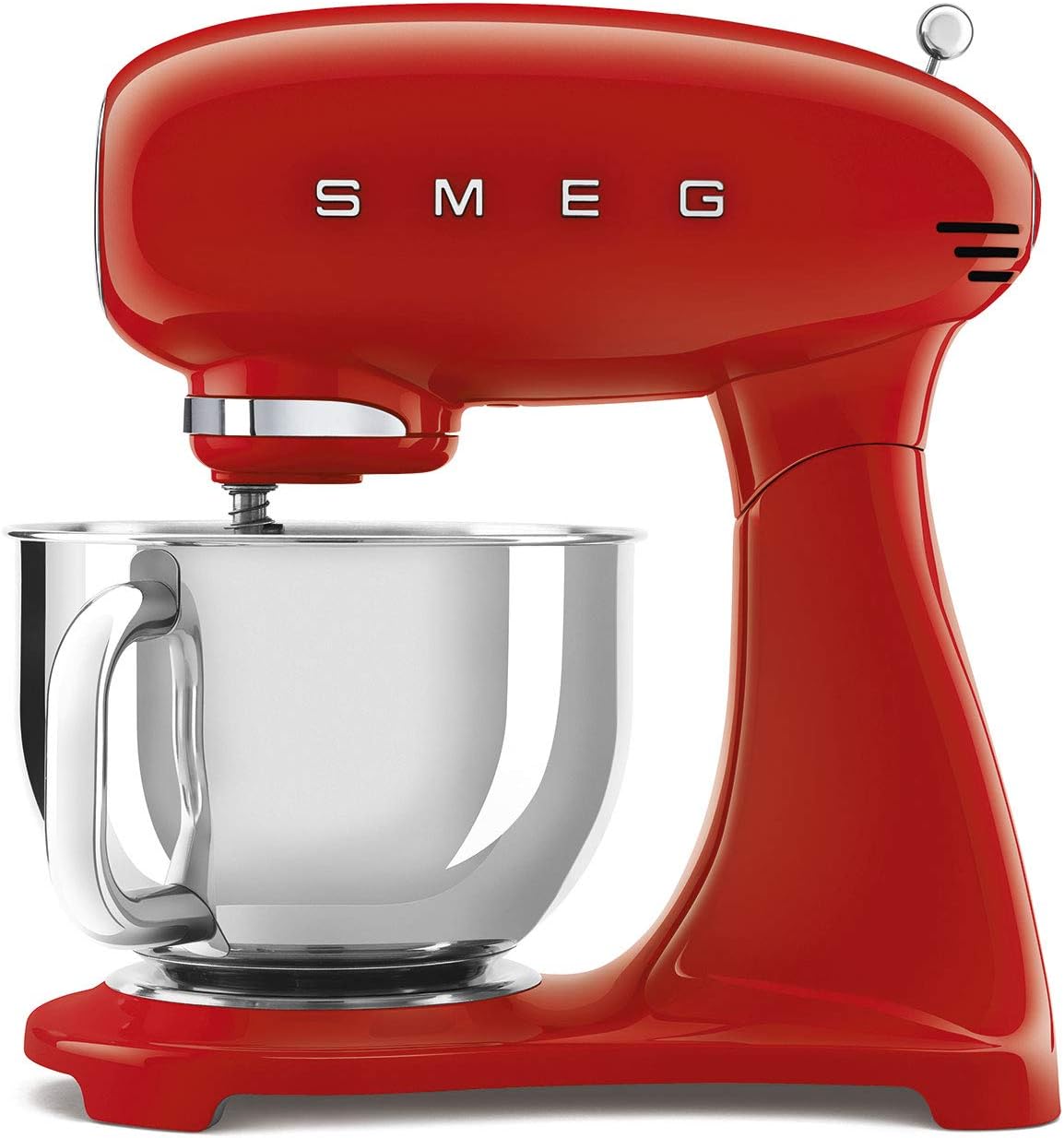 Stand Mixer 800W 5.1 Qt 10 Speeds Planetary Action Stainless Steel Bowl Red