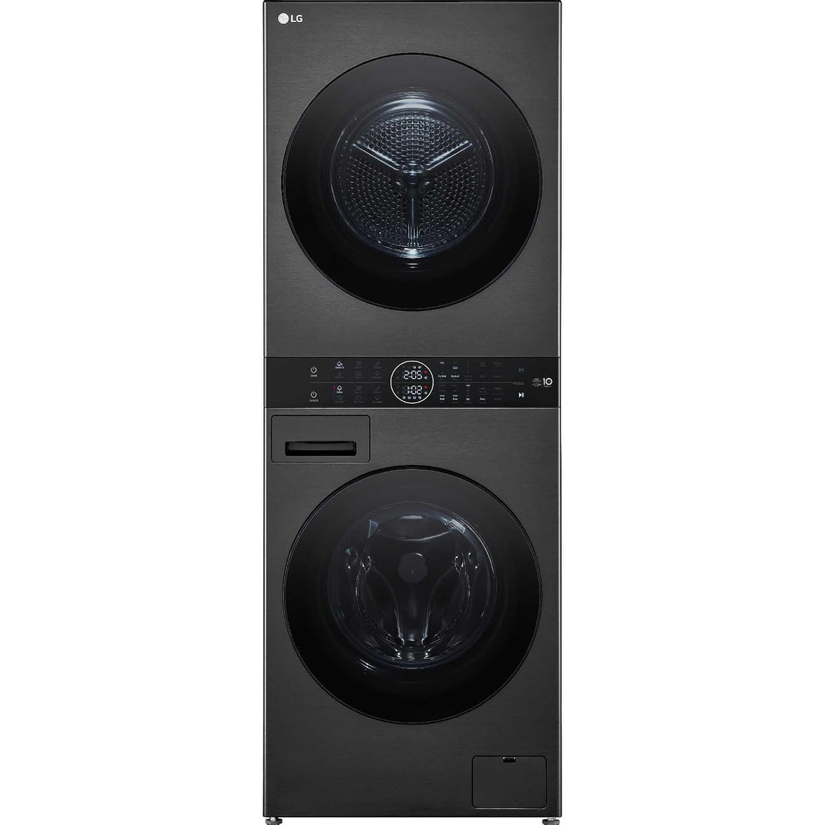 Washer Dryer Combo 26.5lb Wash 22lb Dry 1400Rpm Platinum Black