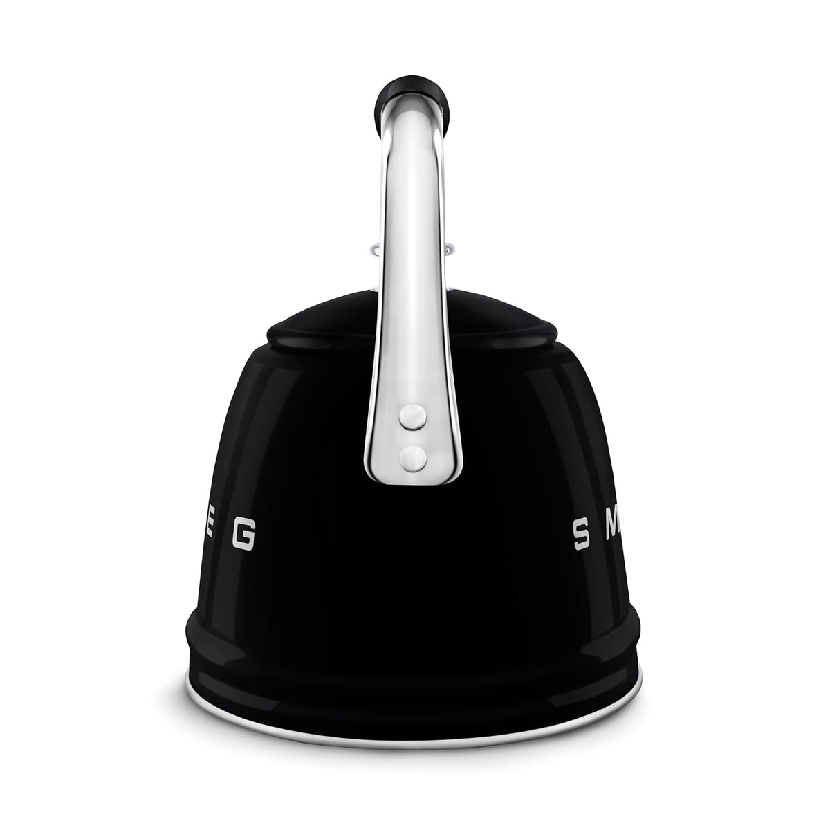 Whistling Kettle 2.4 Qt Stainless Steel Silicone Handle Black