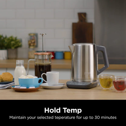 Temperature Control Kettle 1.8 Qt 3000W Rapid Boil Stainless Steel