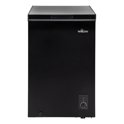 Chest Freezer 3.5 cu ft Removable Basket Adjustable Thermostat Black
