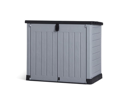 Outdoor Garden Storage Shed 57 X 32 X 48 In Gray Plastic Double Doors