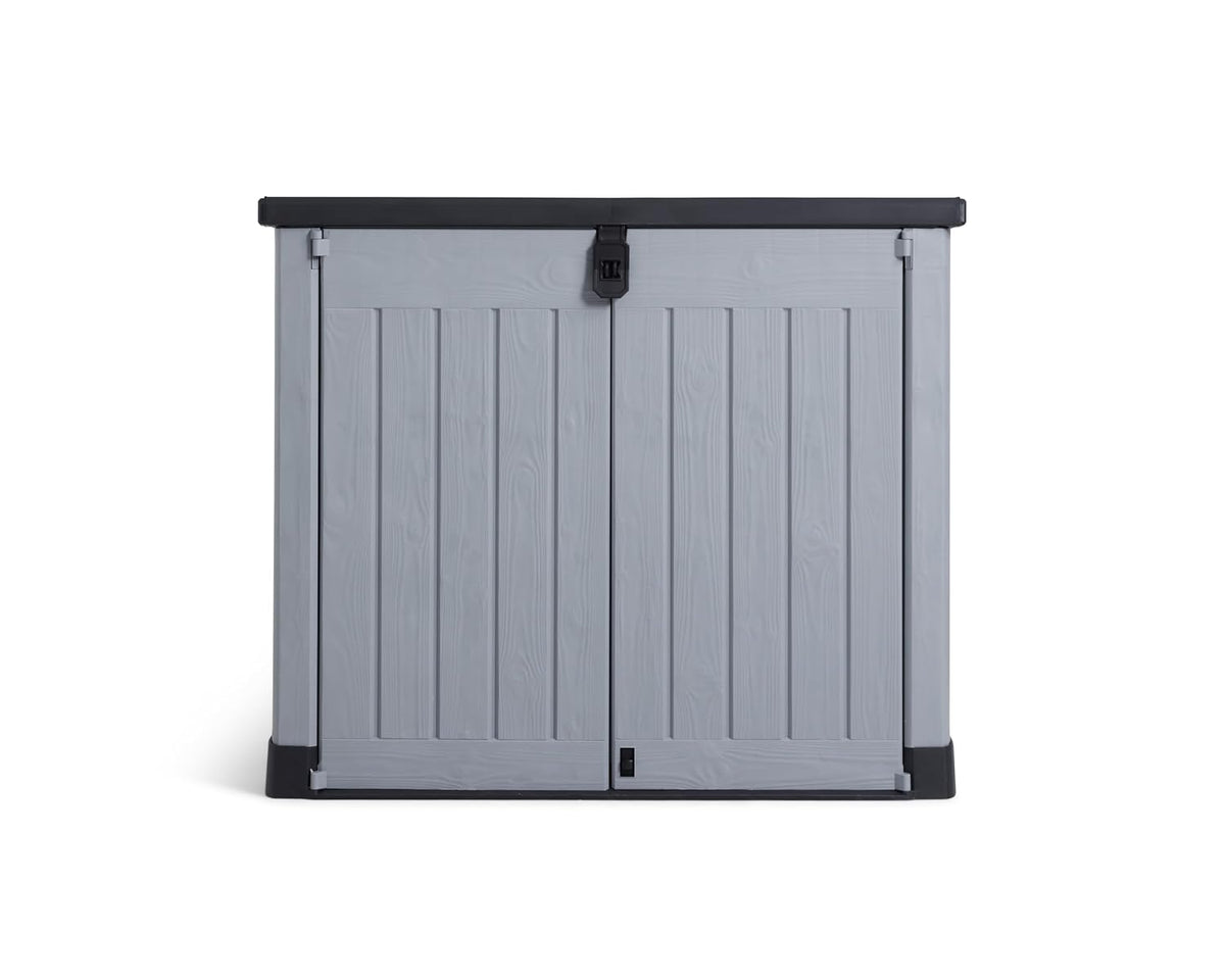 Outdoor Garden Storage Shed 57 X 32 X 48 In Gray Plastic Double Doors