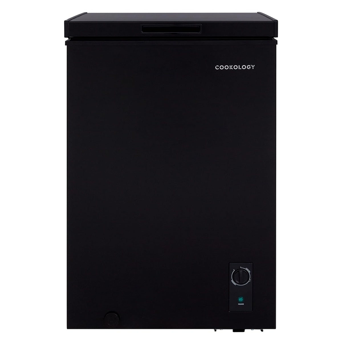 Freestanding Chest Freezer 3.5 cu ft Adjustable Thermostat Black