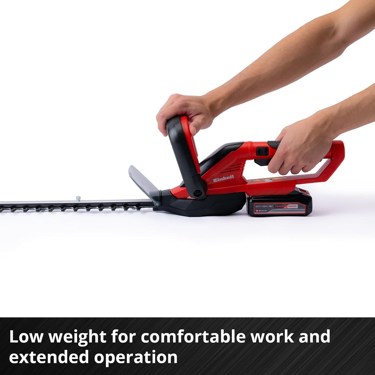 Cordless Hedge Trimmer 22in Laser-Cut Steel Blades