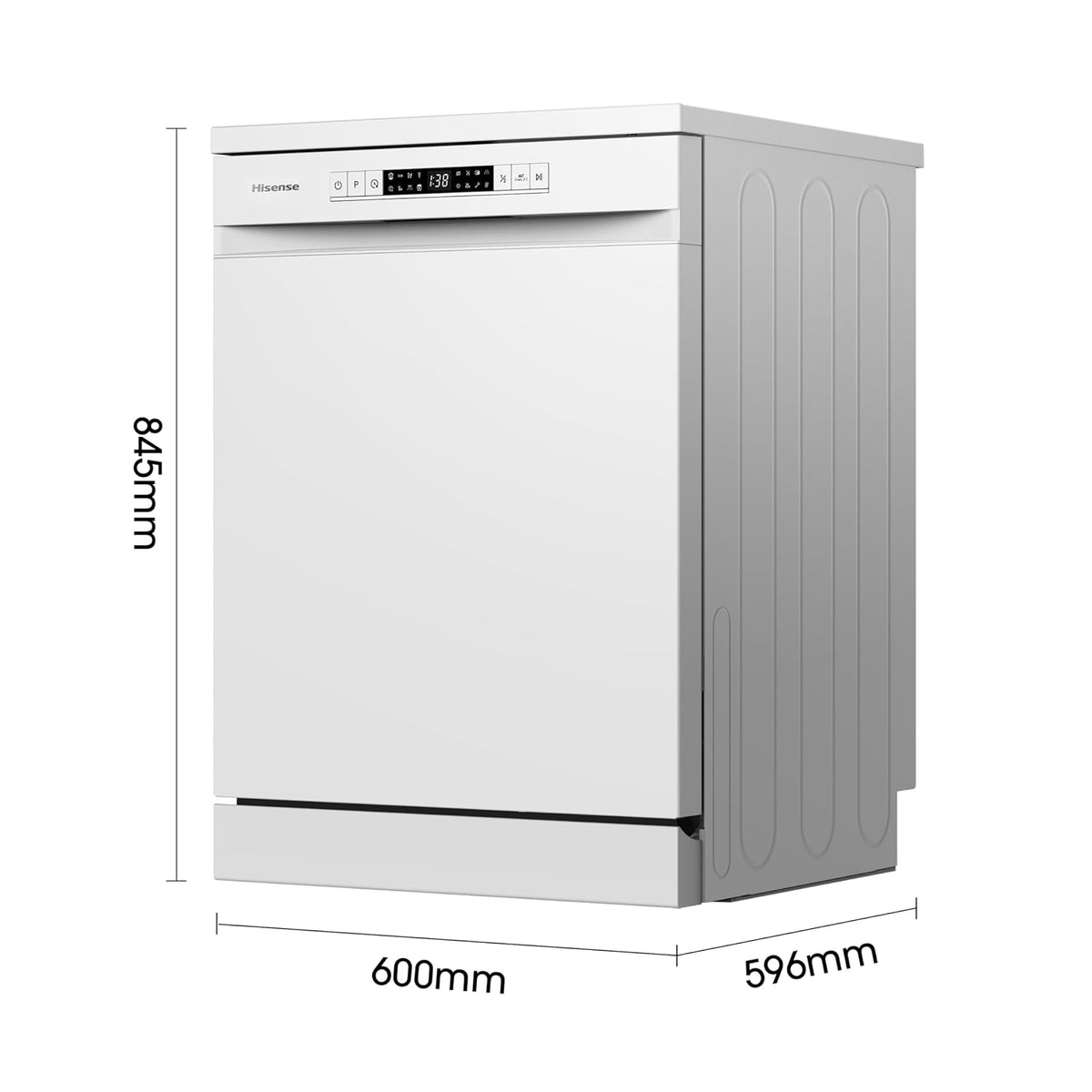 Freestanding Dishwasher 13 Place Settings 47dB 8 Programs White