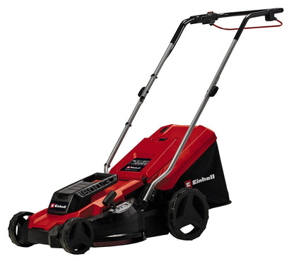Corded Electric Lawn Mower 14.6in 1600W 10 Gal Grass Box 5 Heights Red Black