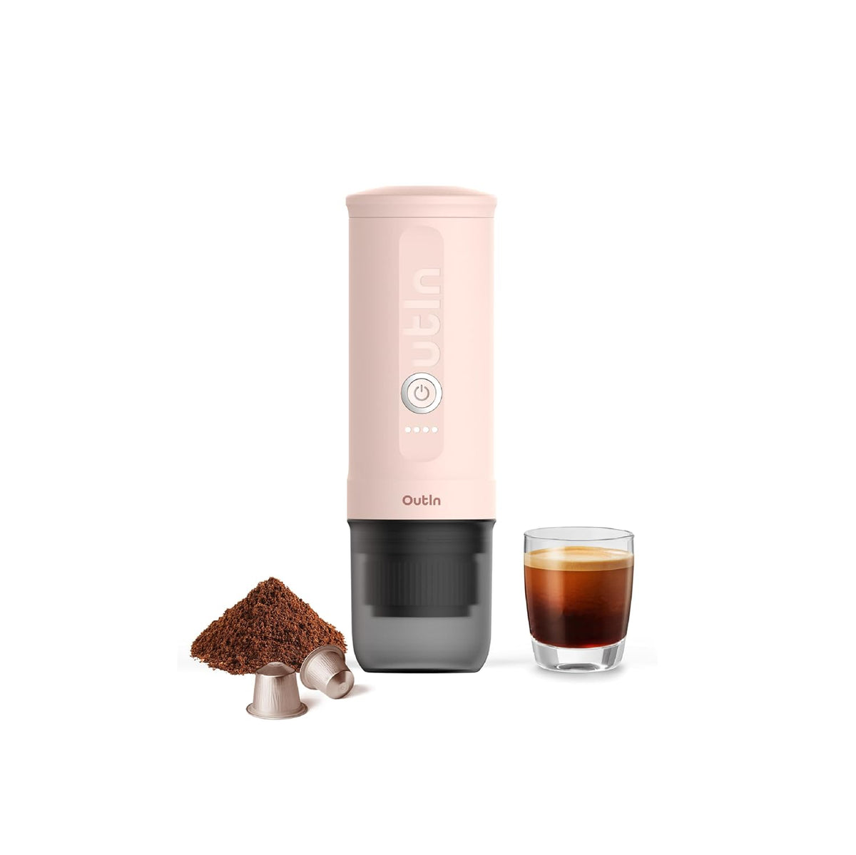 Portable Espresso Machine 20 Bar Self-Heating USB-C Space Gray