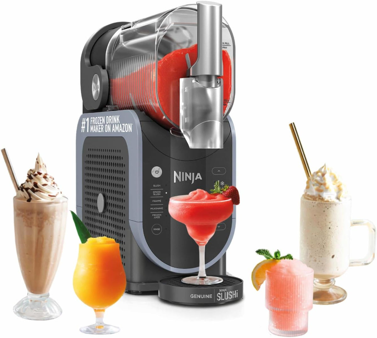 Frozen Drinks Maker 2 Qt 5 Presets WhisperChill Technology Arctic Blue